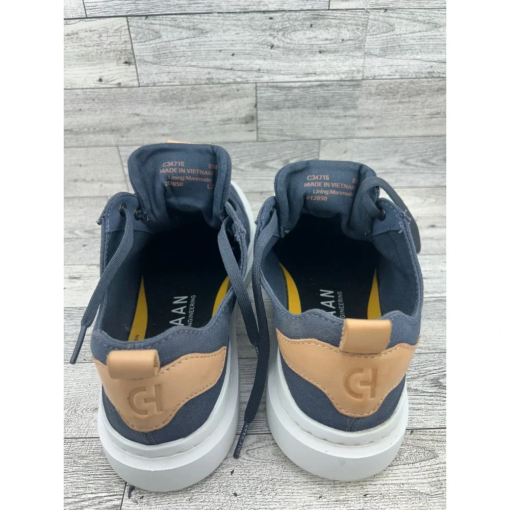 Cole Haan GrandPro Rally Canvas Court Sneakers Navy Blue Men Sz 8M C34716